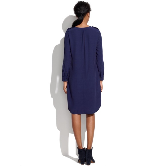 MADEWELL Navy Cargo Tunic Dress size Medium - Picture 12 of 12